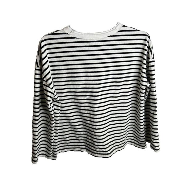 Madewell Womens $52 Long Sleeve Rugby Tee Navy Stripe Size XXS NP832 - Picture 4 of 4